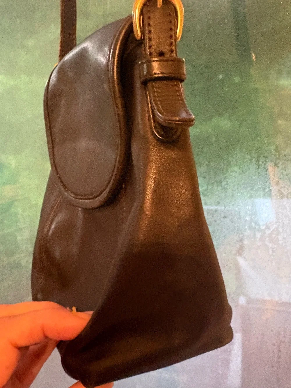 vintage 1990s Coach Soho small flap crossbody bag leather